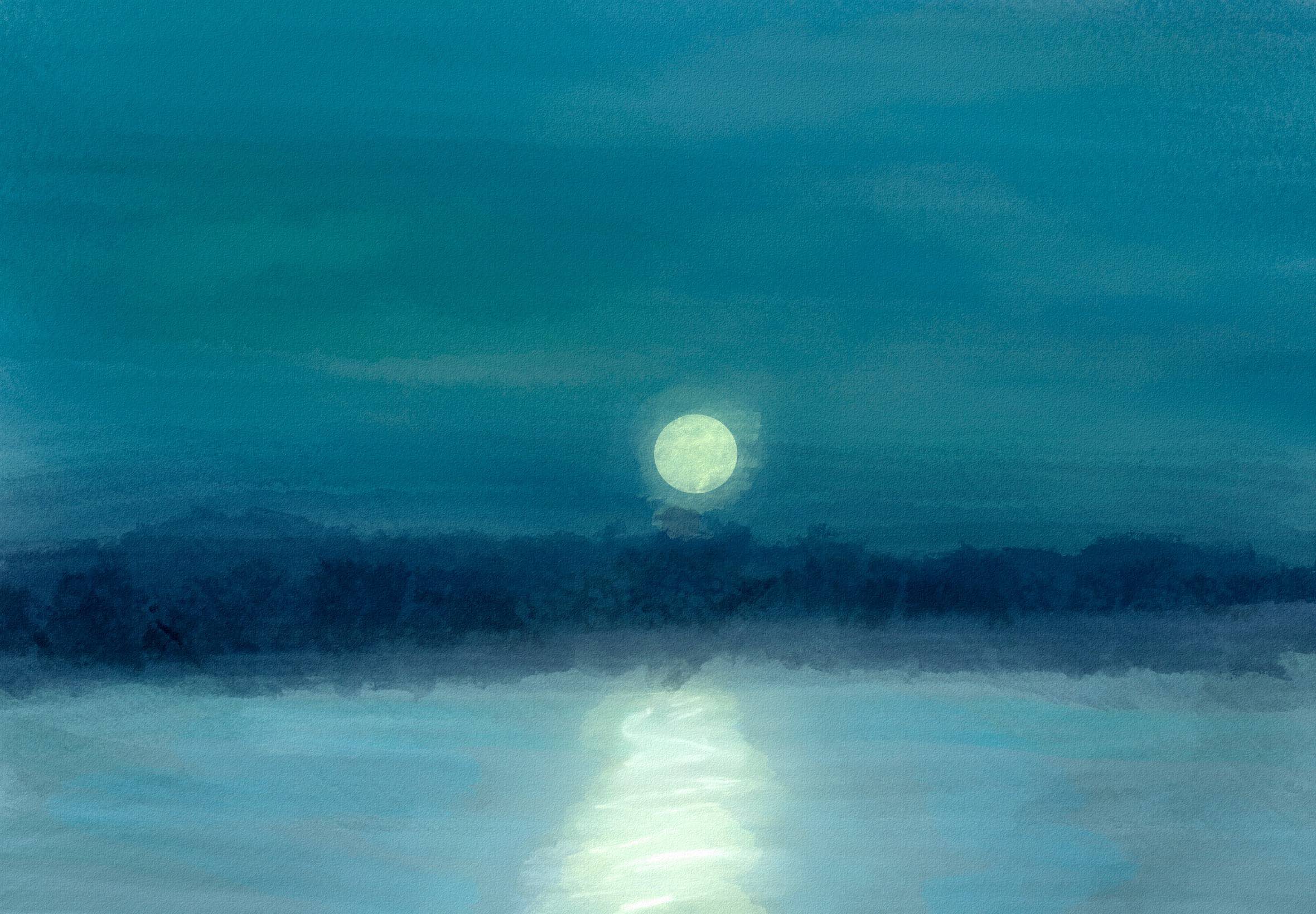 Moonlit Lake